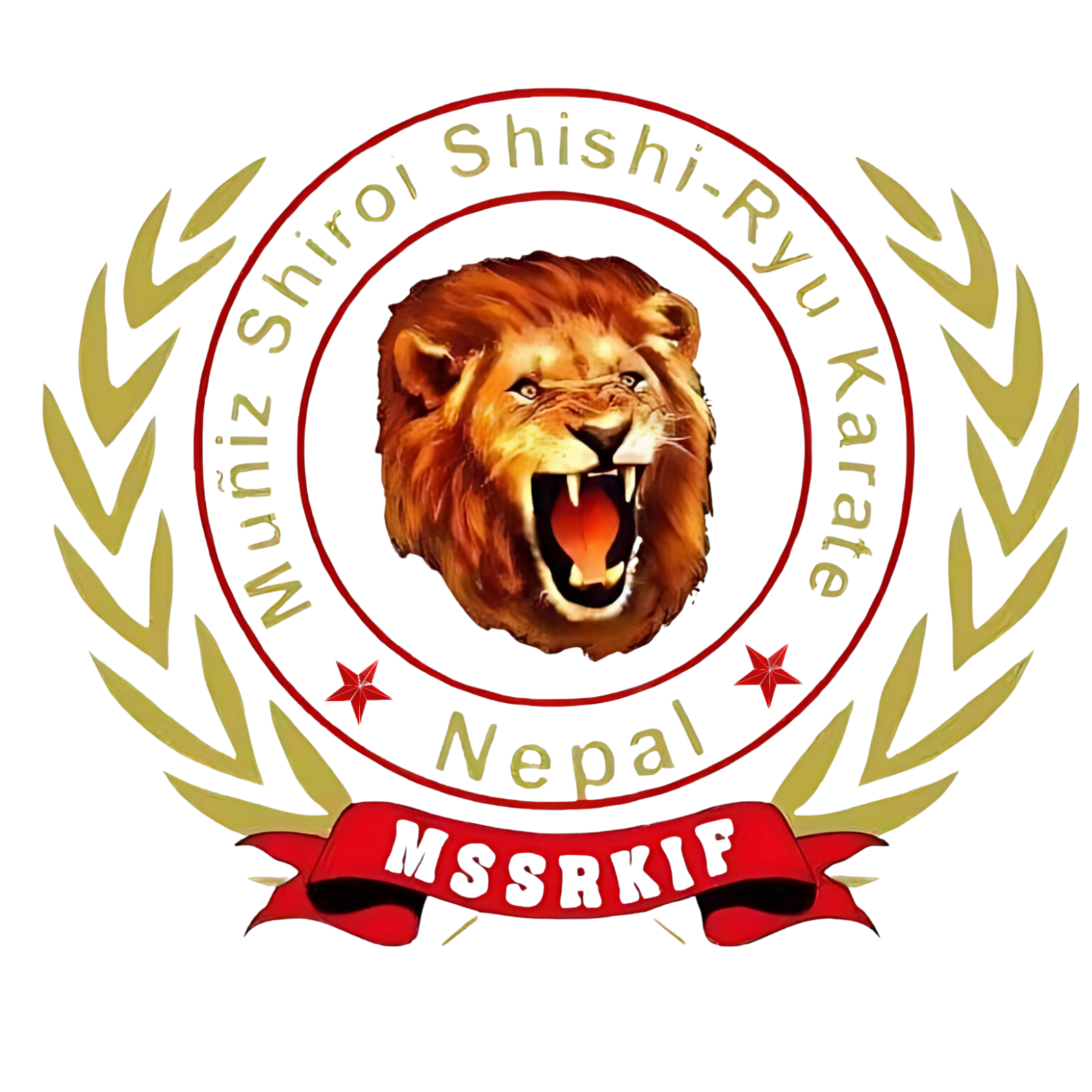 Muniz Shiroi Shishi - Ryu Karate Logo